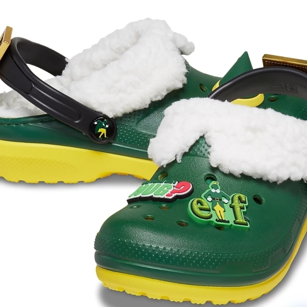 CROCS Buddy The Elf Fleece-lined Clogs Kids Size 1